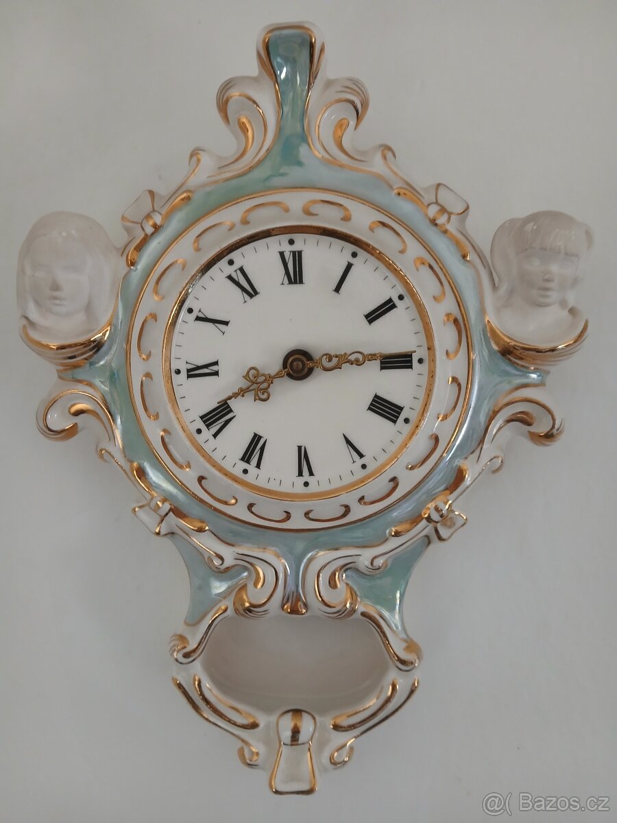 Porcelánové hodiny. - 4