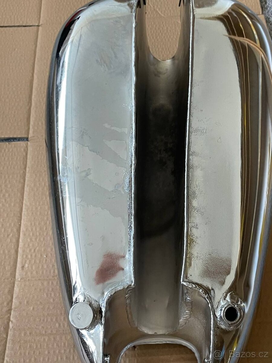 Nádrž ČZ 150C nový kvalitní chrom, poměděno, pocínováno - 4