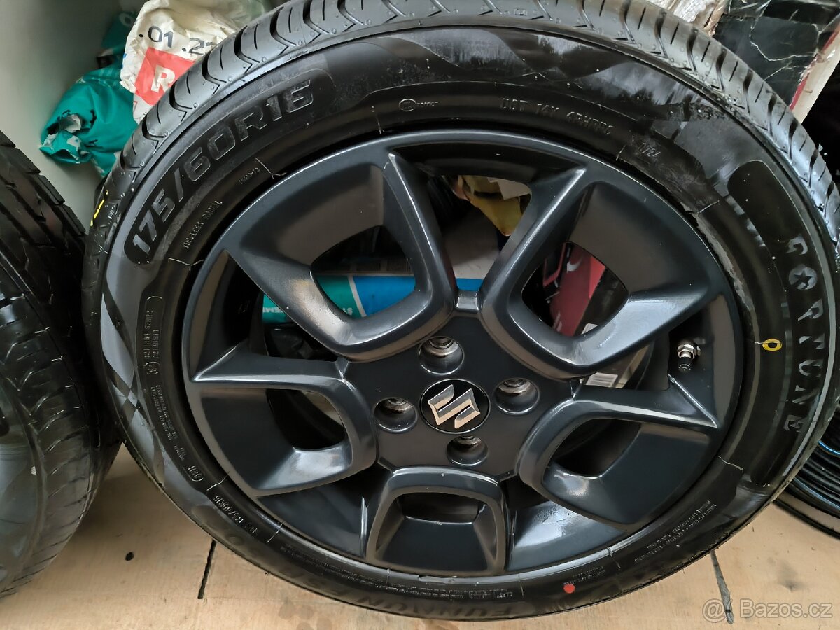 Alu kola Suzuki Ignis 4x100 r16 Originál, NOVÉ pneu8mm+TPMS - 4