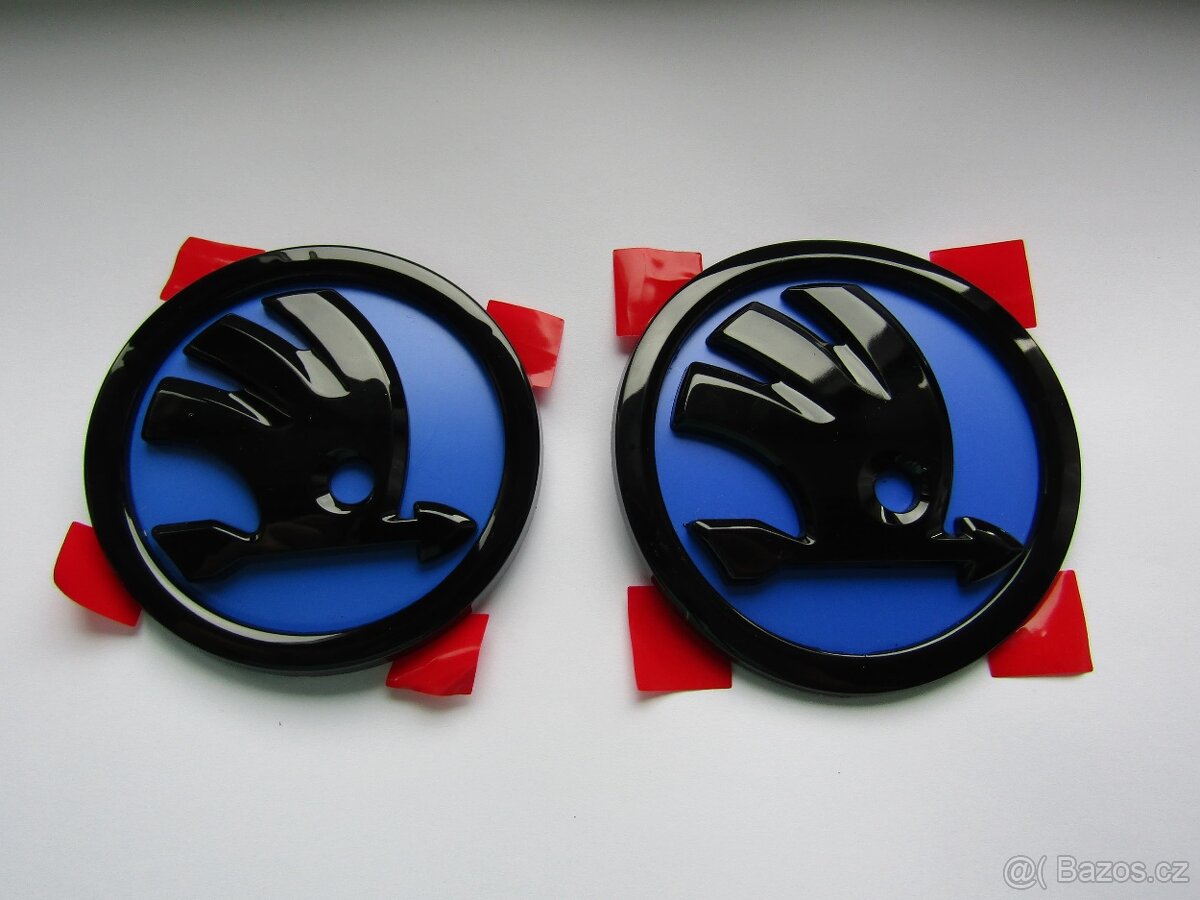 Znaky Škoda 90 nebo 80mm - barevné - 4