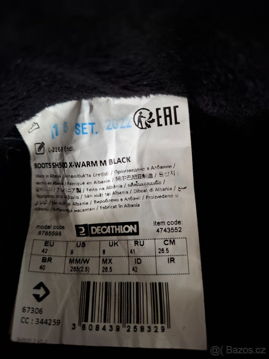 Zimní boty Decathlon vel. 41/42 - 4