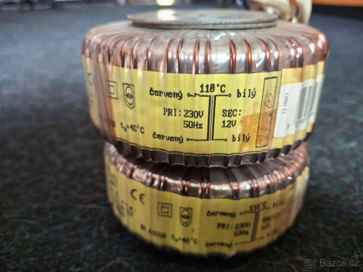 Toroidní transformátory 12V 200VA - 4
