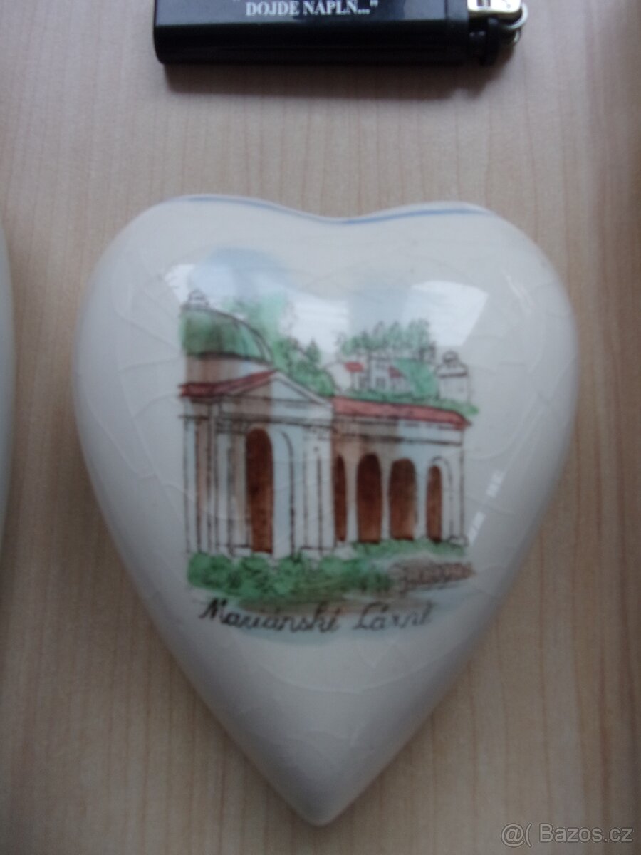 3x STARÝ PORCELÁN A KERAMIKA Z LÁZNÍ - K. VARY, MAR. LÁZNĚ - 4