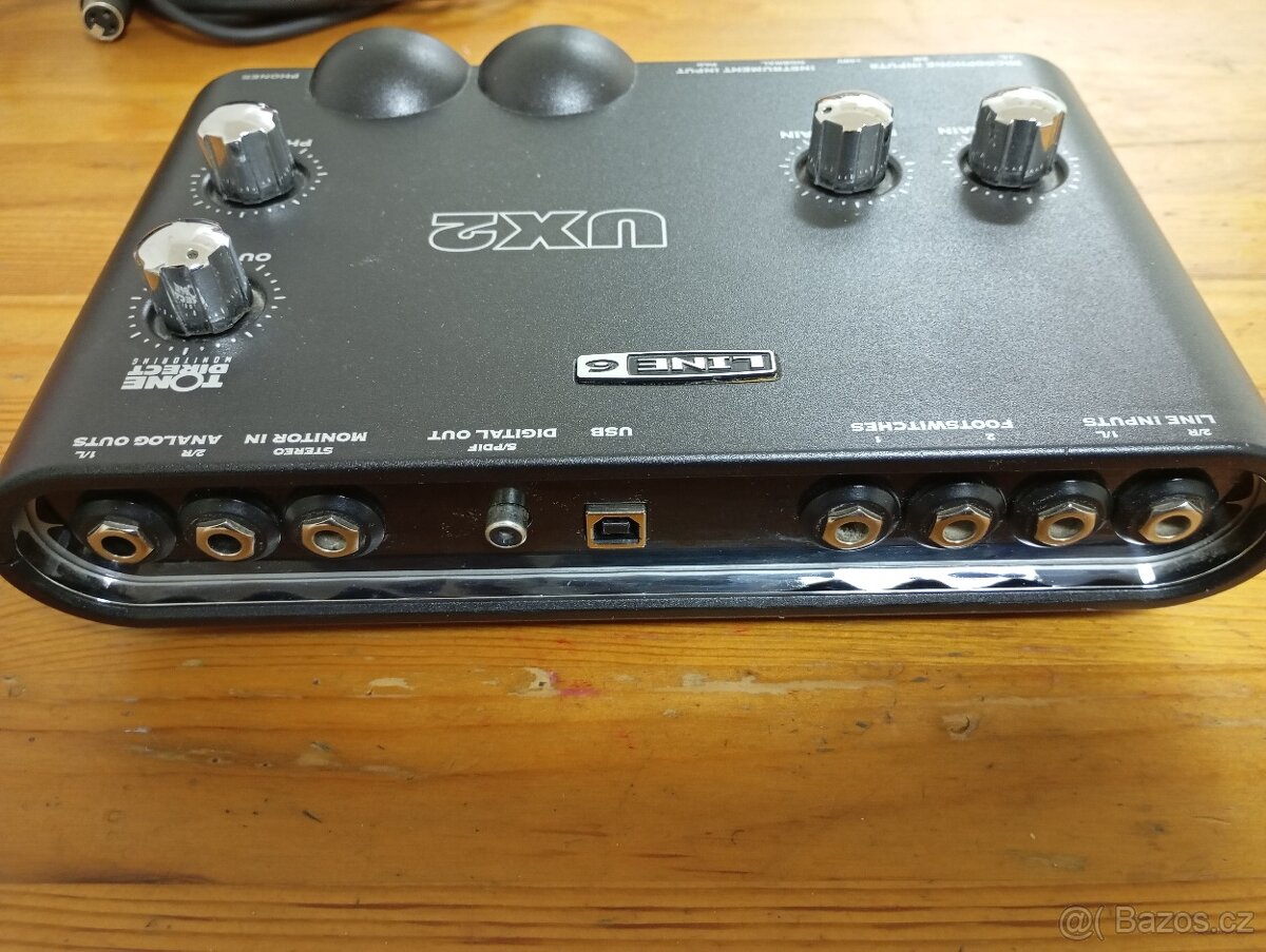 Line6 Tone Port UX2 + kabeláž + POD Farm2 licence +FX Junkie - 4