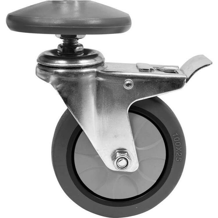 Servírovací nerezový/plech vozík 82x50 cm, 3 police - 4