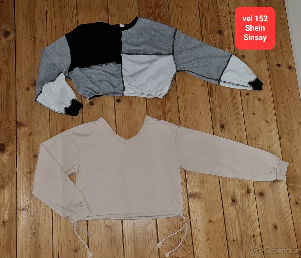 Vel 152-158 trička,rifle,bundy,košile.... - 4