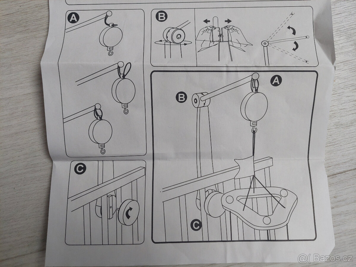 Dřevěné rameno k postýlce - 4