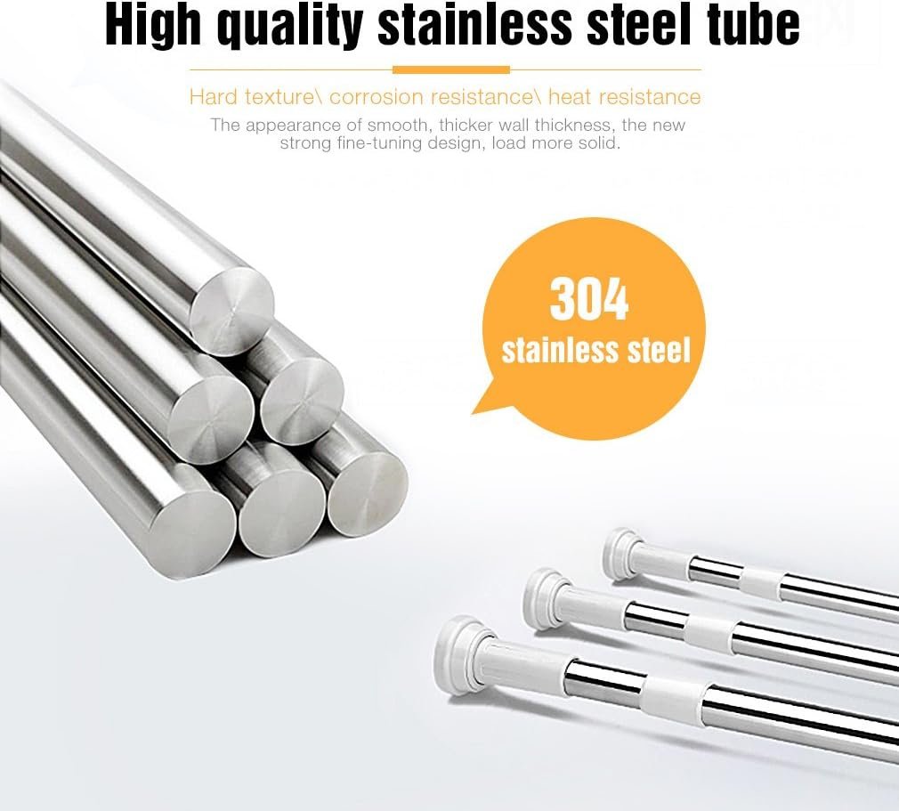 Teleskopická tyč na sprchový závěs 50 - 80 cm - 4