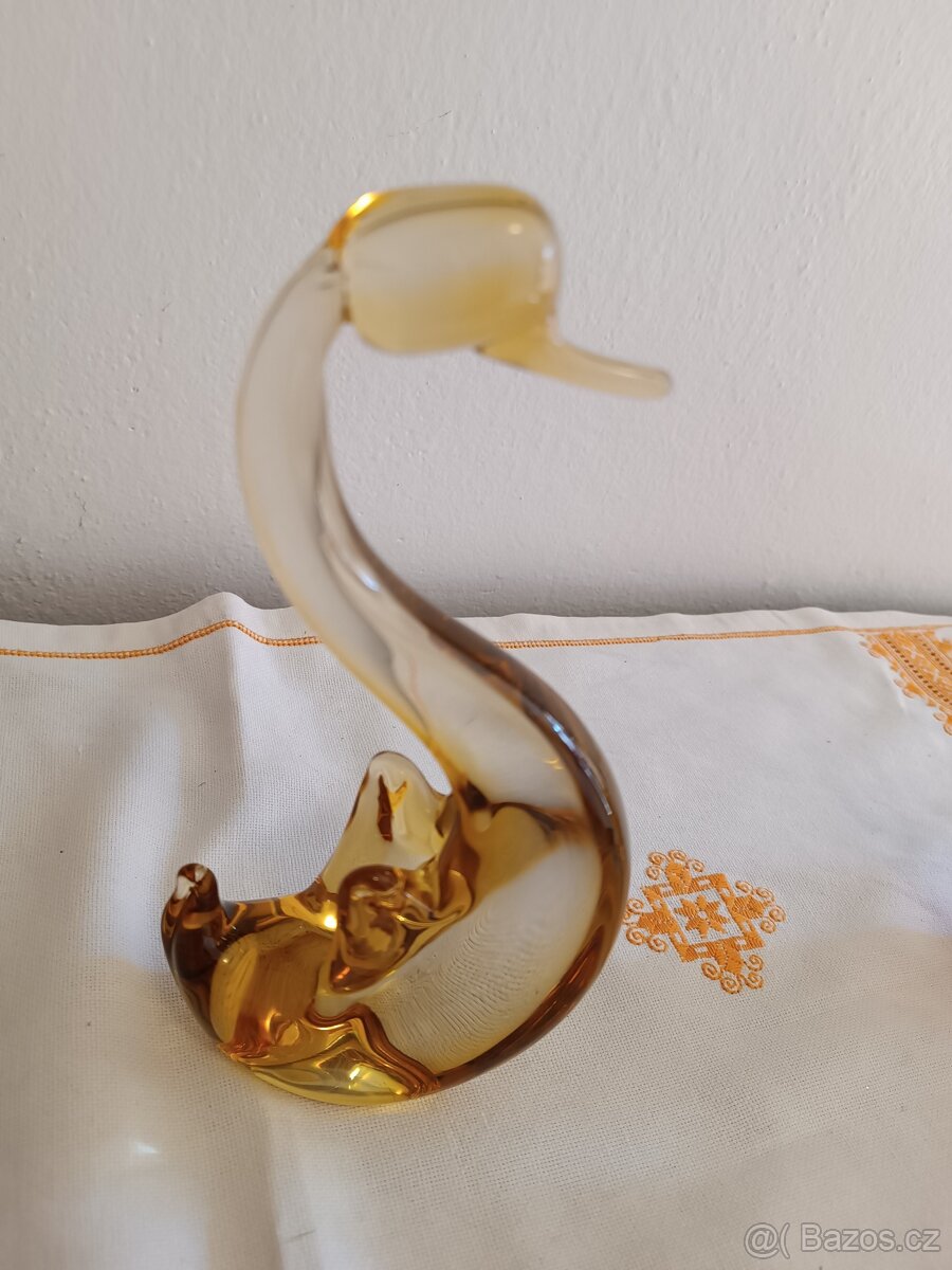 Labuť žlutá hutní sklo - 4