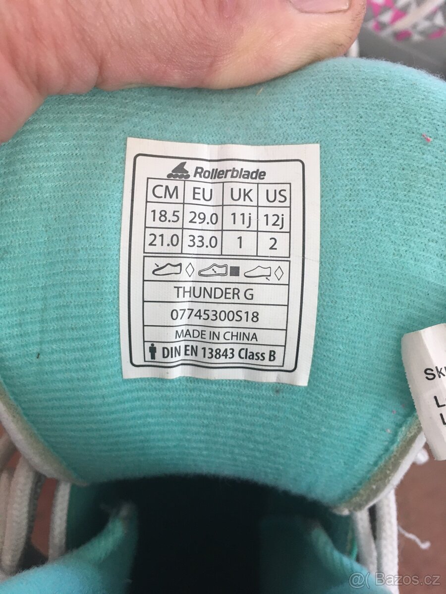 Dětské brusle 29 až 33 thunder G - 4