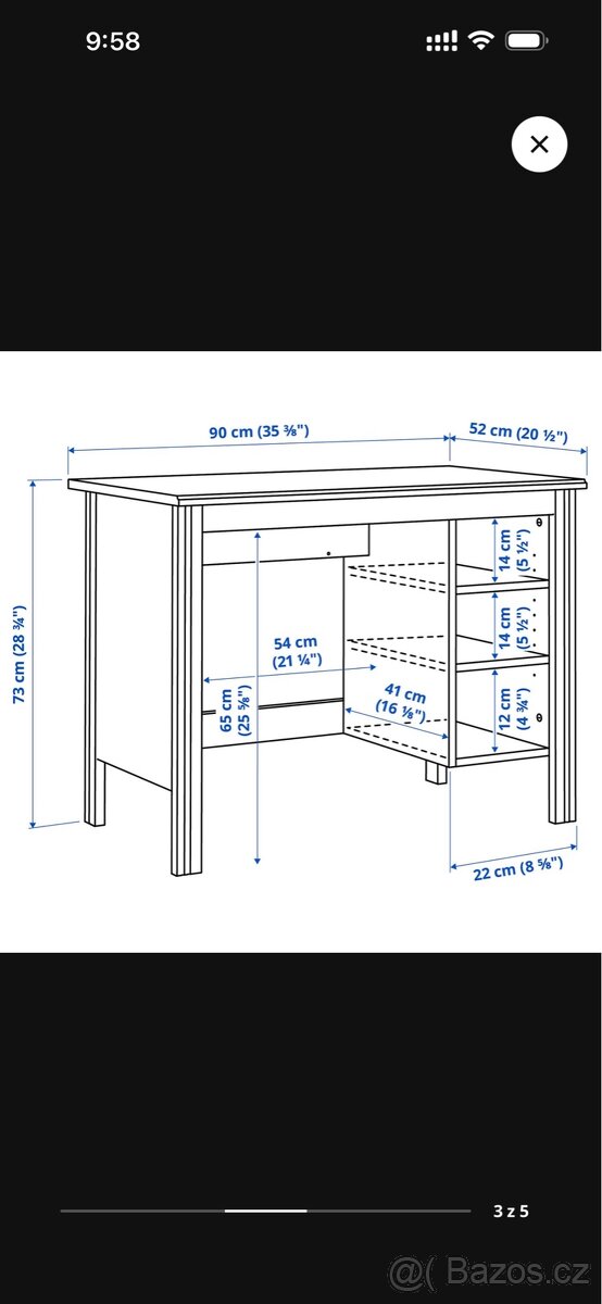 Psací stůl IKEA Brusali - 4