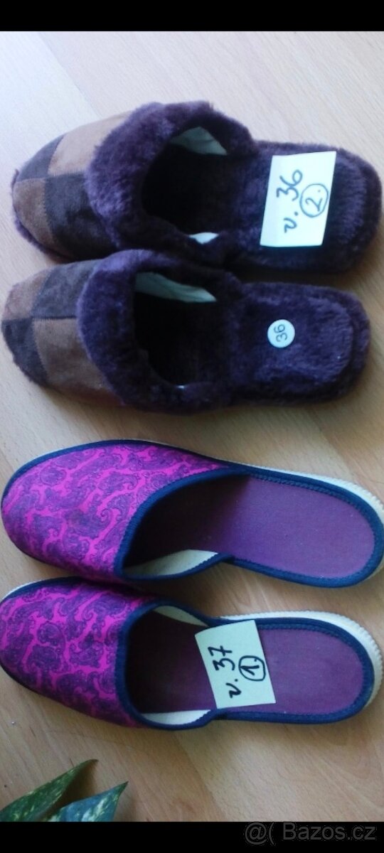 Retro pantofle na chození "po dvorku" - 4