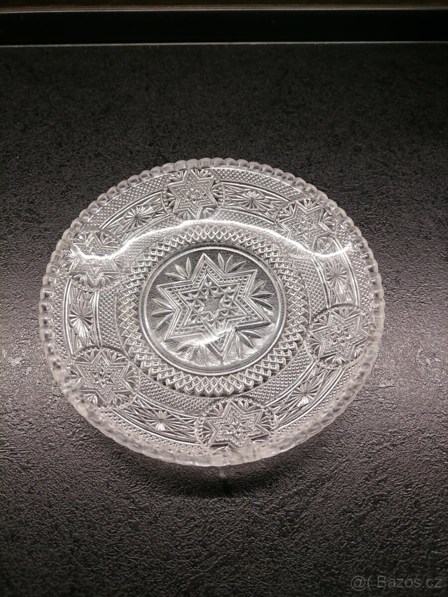 Skleněné misky, talířky, dochucovací sada - 4