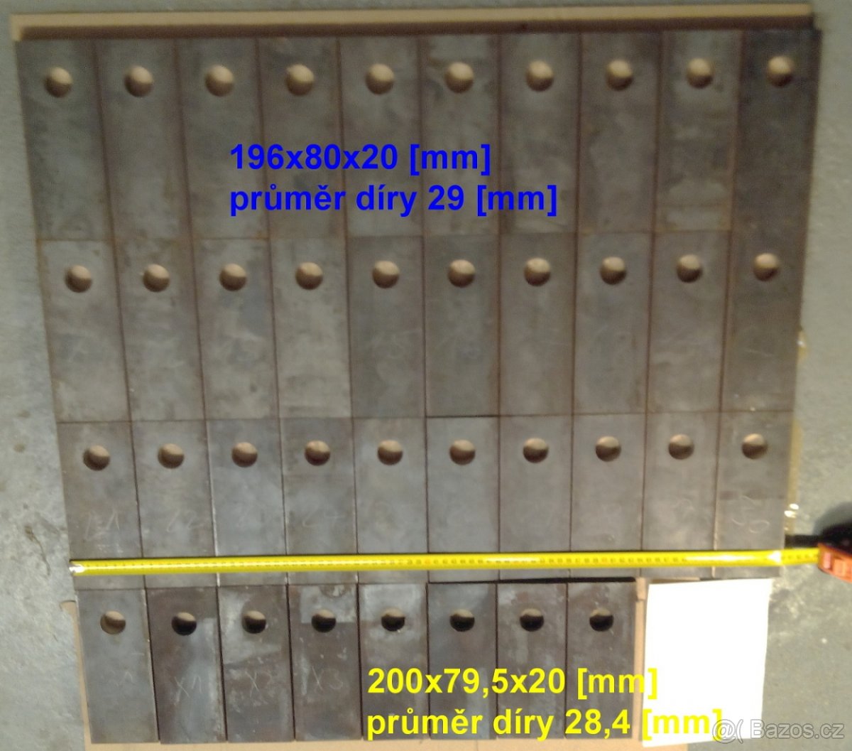 Kalené kladívko do kladívkového štěpkovače / drtiče 20x8x2cm - 4