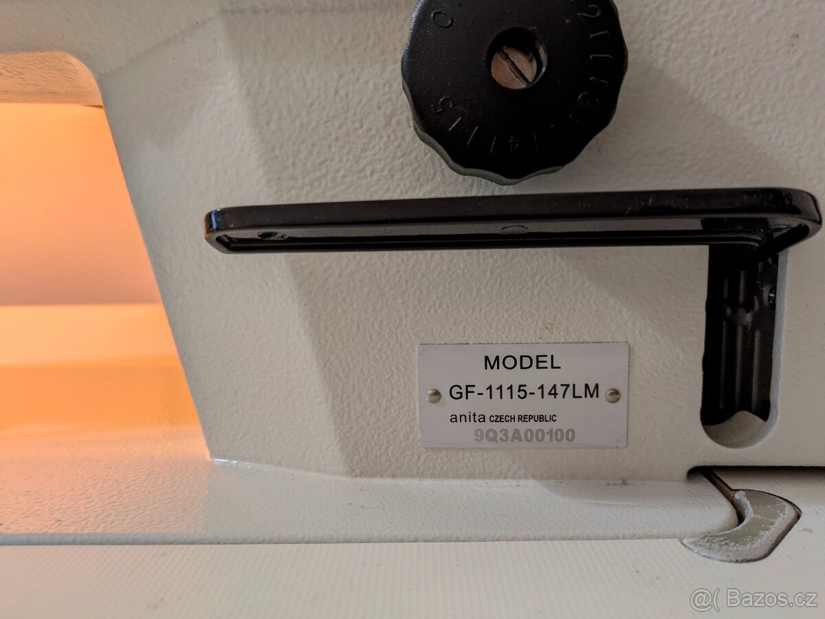 Prodám průmyslový šicí stroj Garudan GF-1115-147 LM – výborn - 4