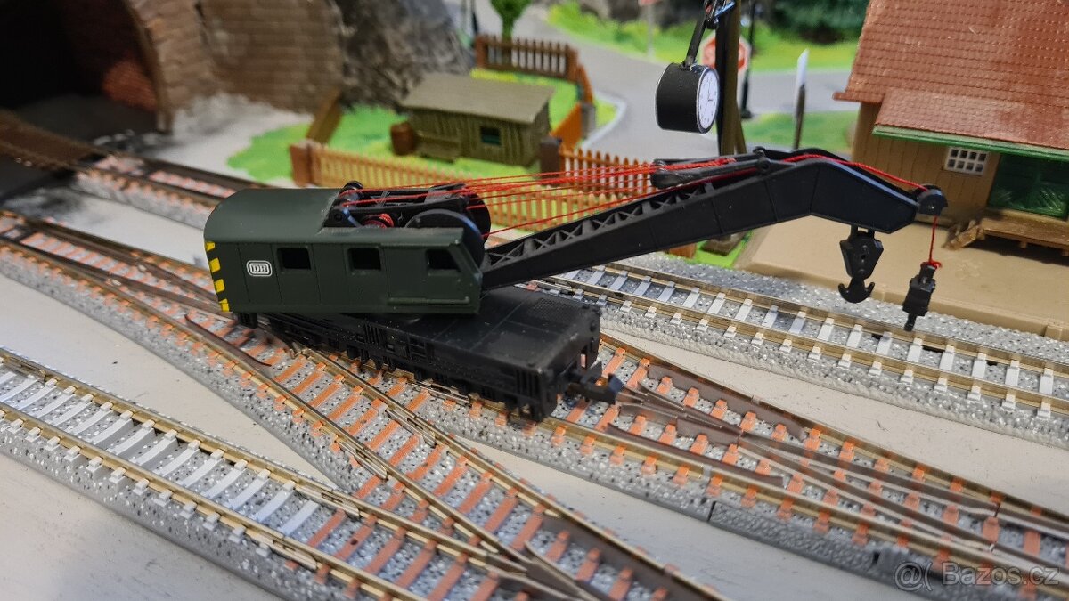 Vláčky N - vagón - modelová železnice, jeřáb - 4