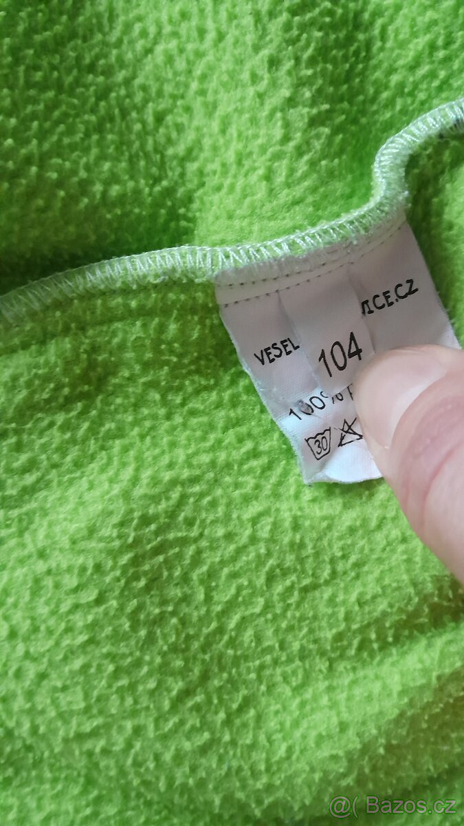 Fleesová mikina Veselá nohavice 104 - 122 - 4