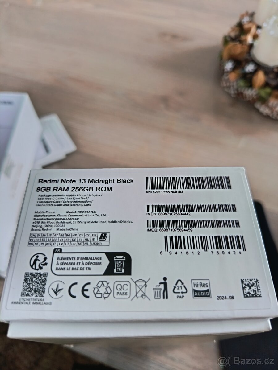 Prodám mobil Xiaomi Redmi Note13 - 4