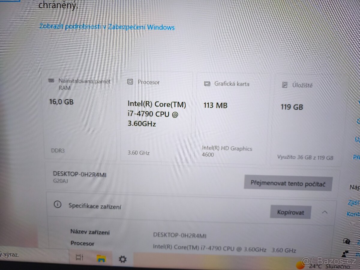 PC ASUS ROG I7 4790 /16GB/SSD128GB - 4
