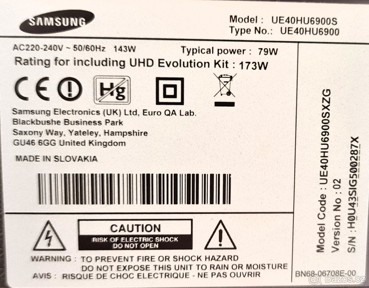 Prodám 4K Smart TV Samsung 40" + Android TV Box - 4