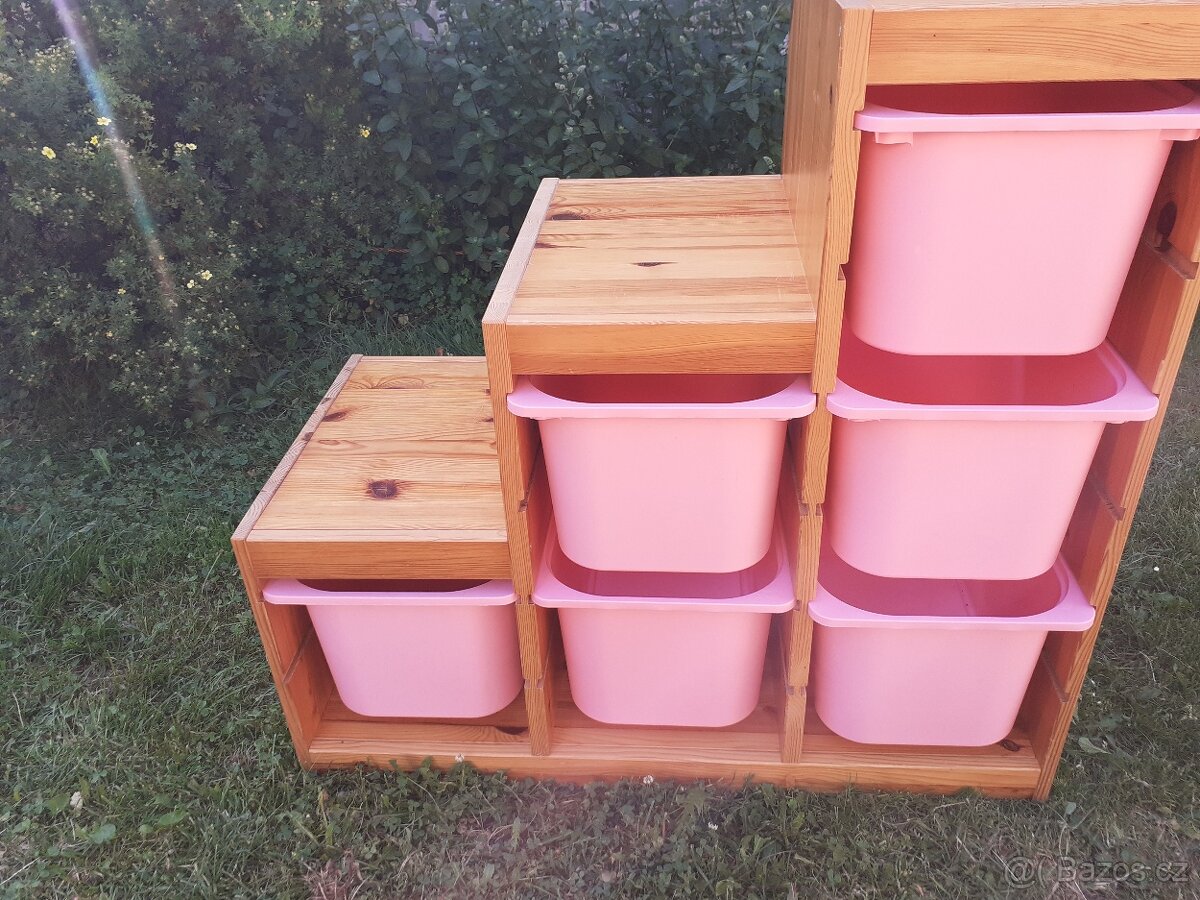 Ikea úložná sestava Trofast schody borovice - 4