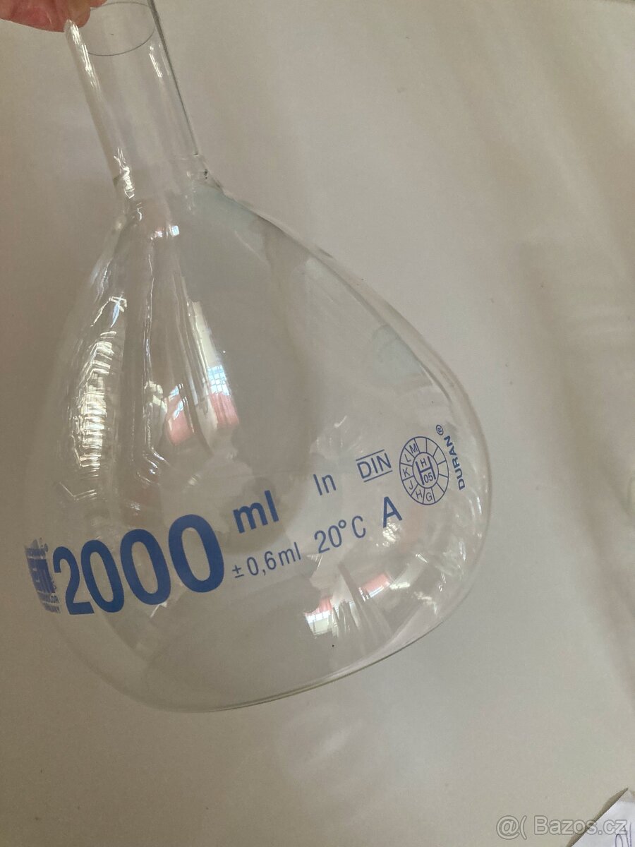 Odměrná baňka A, DURAN NZ-29/32 bez UZ, 2000 ml - 4