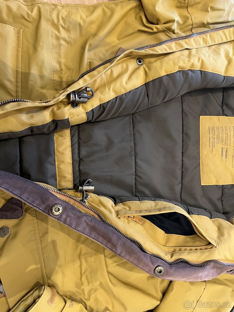 Dámská zimní bunda DLX vel. L hořčicová - 4