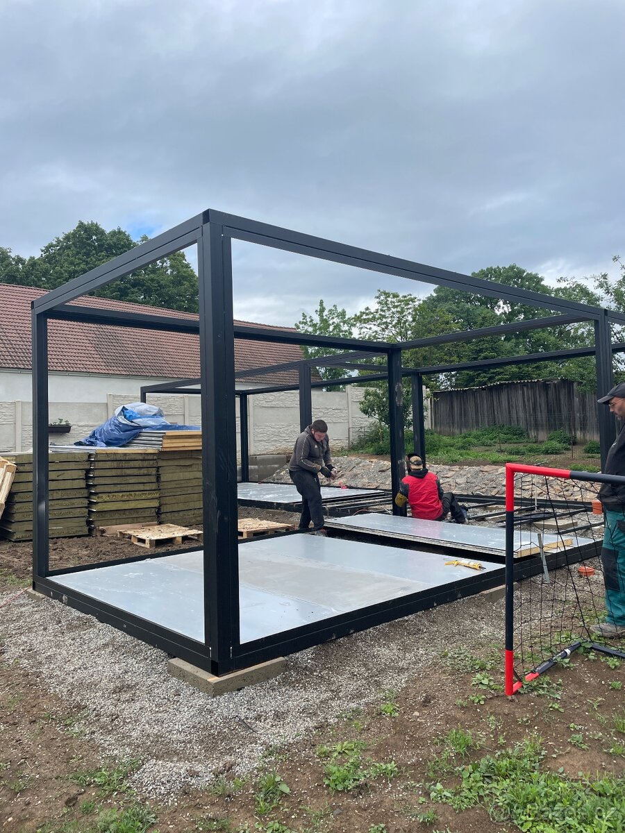 Ocelový rám pro modulový dům / zahradní domek / saunu – výro - 4