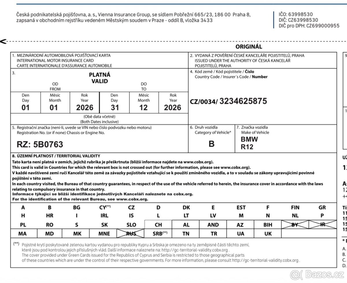 Platne doklady BMW R12 - 4