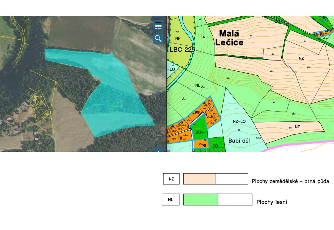 Prodej louky 56 080 m², Bojanovice - Malá Lečice - 4
