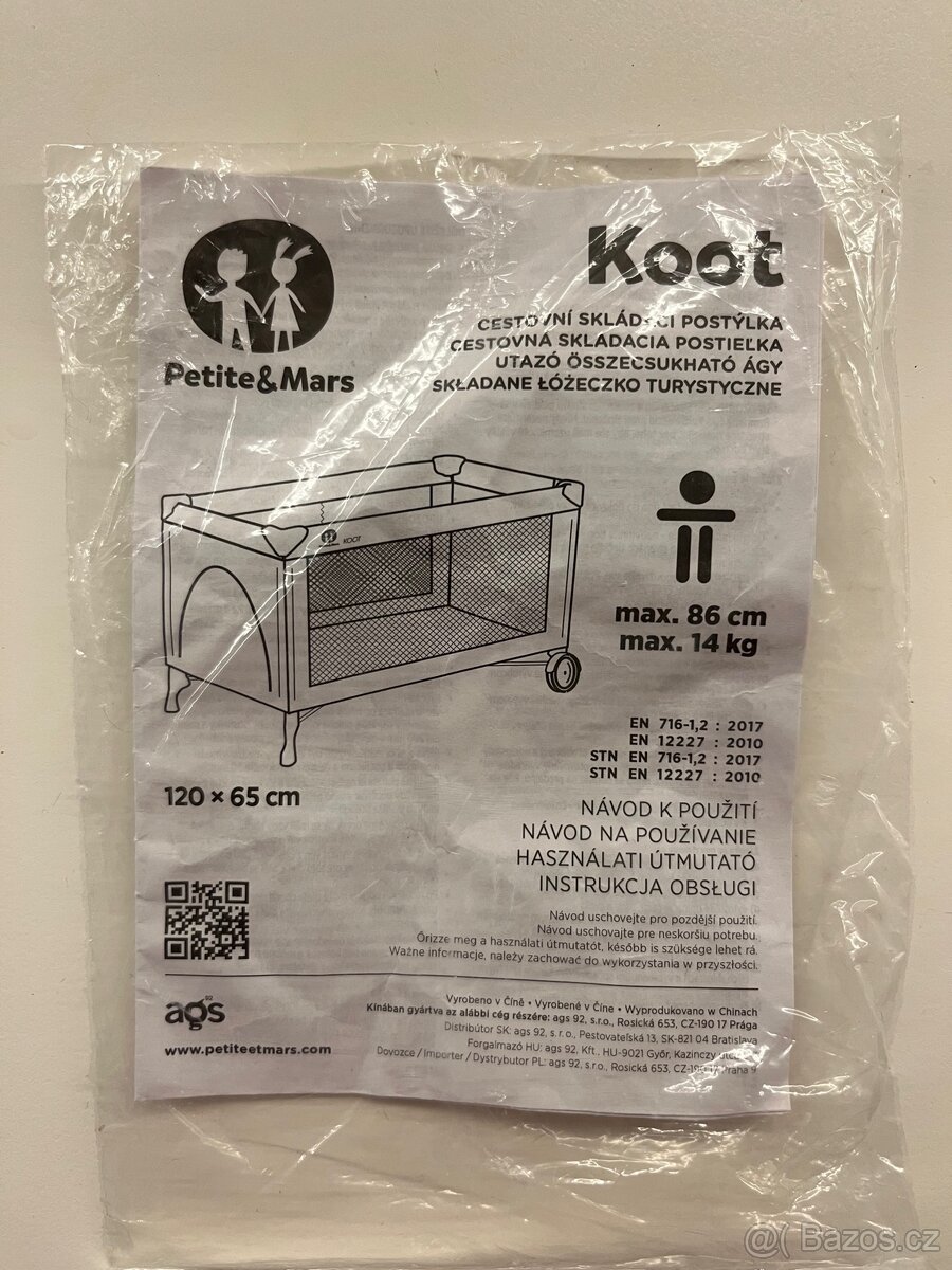 Cestovní postýlka + skládací matrace - 4