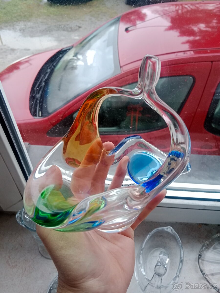 Košík hutní sklo - 4