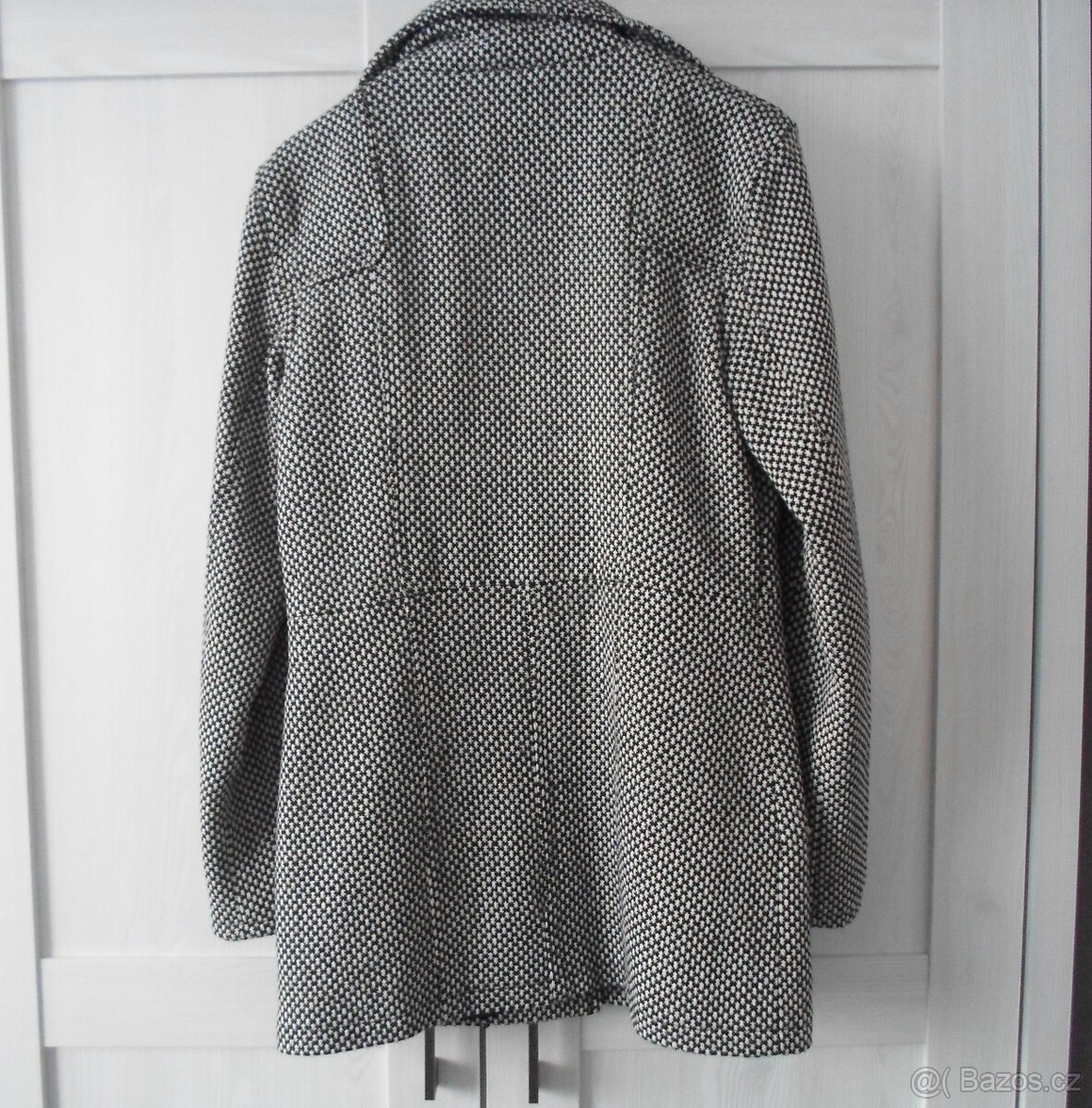 Černý bílý kabát kabátek - S, 36 - 4