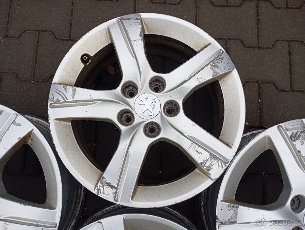 originální alu kola peugeot 5x108 r16 - 4