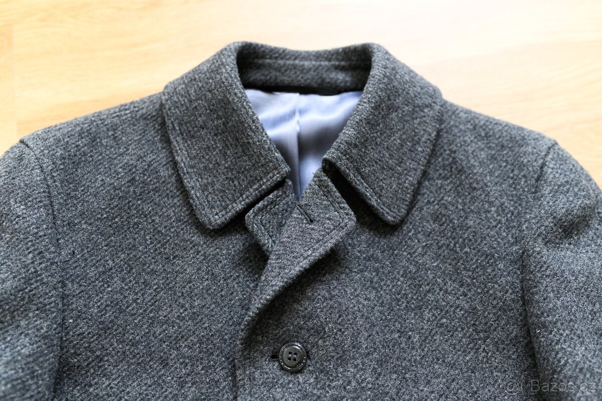 Pánský kabát vlněný s rozparkem 48/50 – OP Prostějov - 4