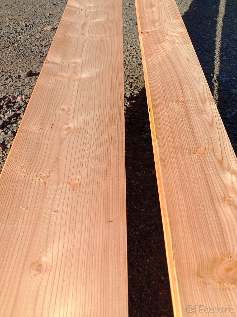 Prodám modřínové palubky (terasa či fasádá), TLOUŠTKA 2,1 cm - 4
