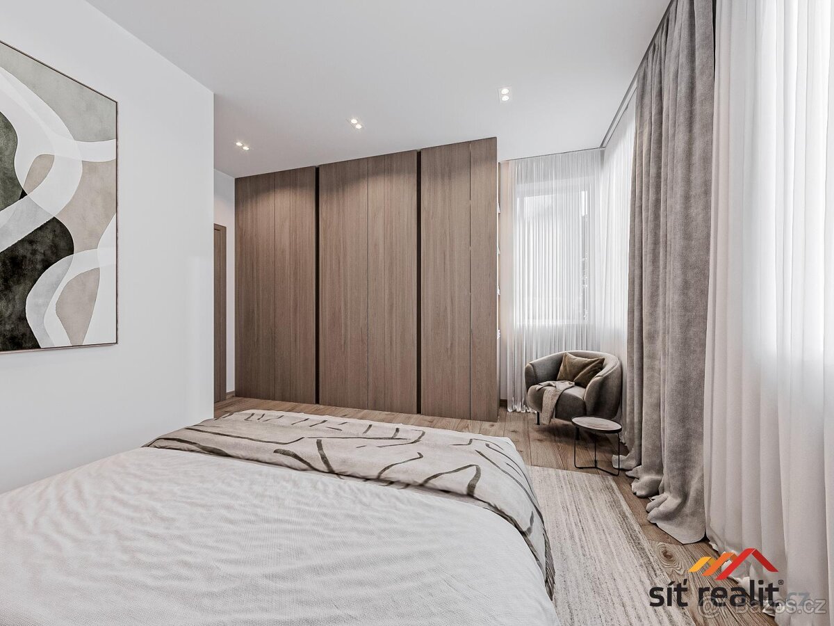 Prodej novostavby 4+kk, 107 m2, Praha 9 - Jahodnice, 2 parko - 4