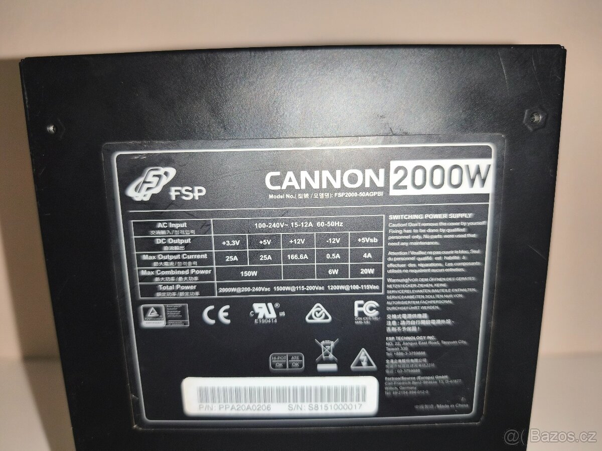 PC Zdroj - FSP Cannon 2000W - 4