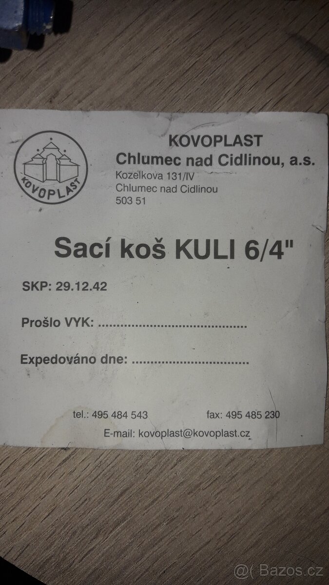 Nové sací koše 6/4 litina - 4