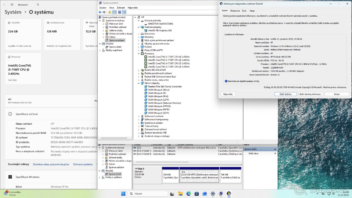 Prodam PC I3-7100T/iGPU/12GB/240GB - 4