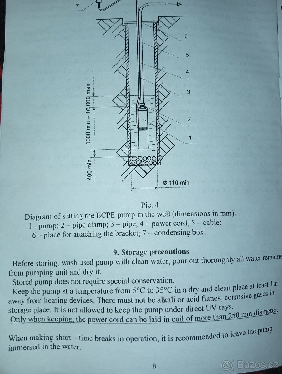 Ponorné čerpadlo do vrtu Vodoley - 4