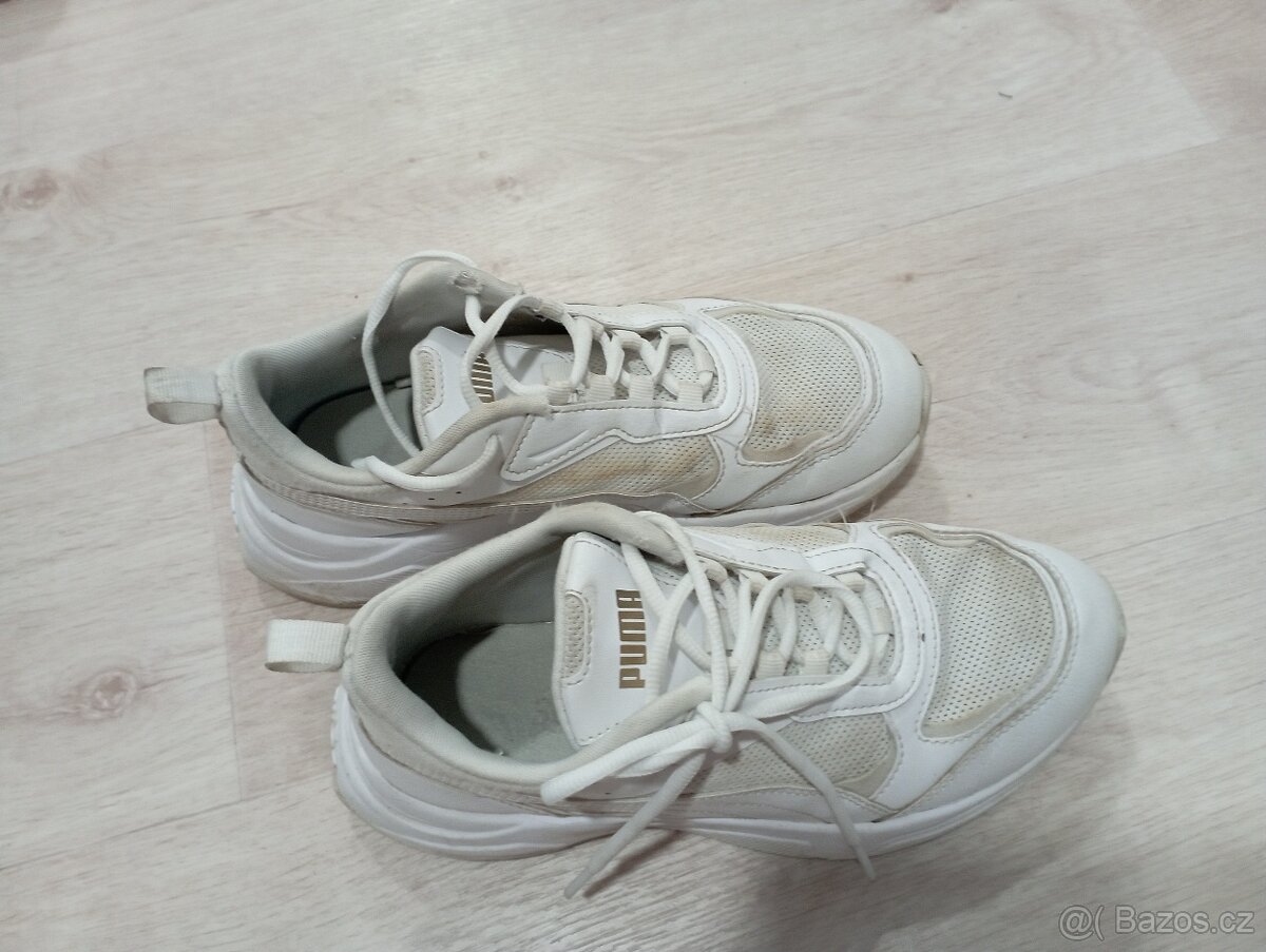 Dívčí tenisky PUMA, bílé, vel. 37 - 4