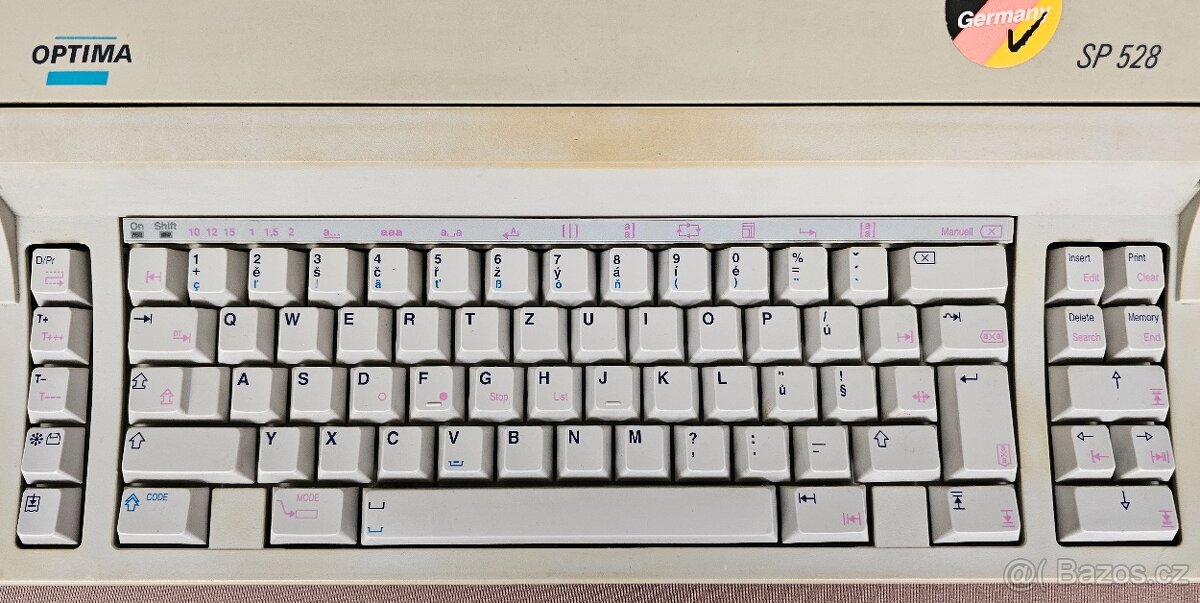 Elektronický psací stroj Optima SP 528 + příslušenství - 4