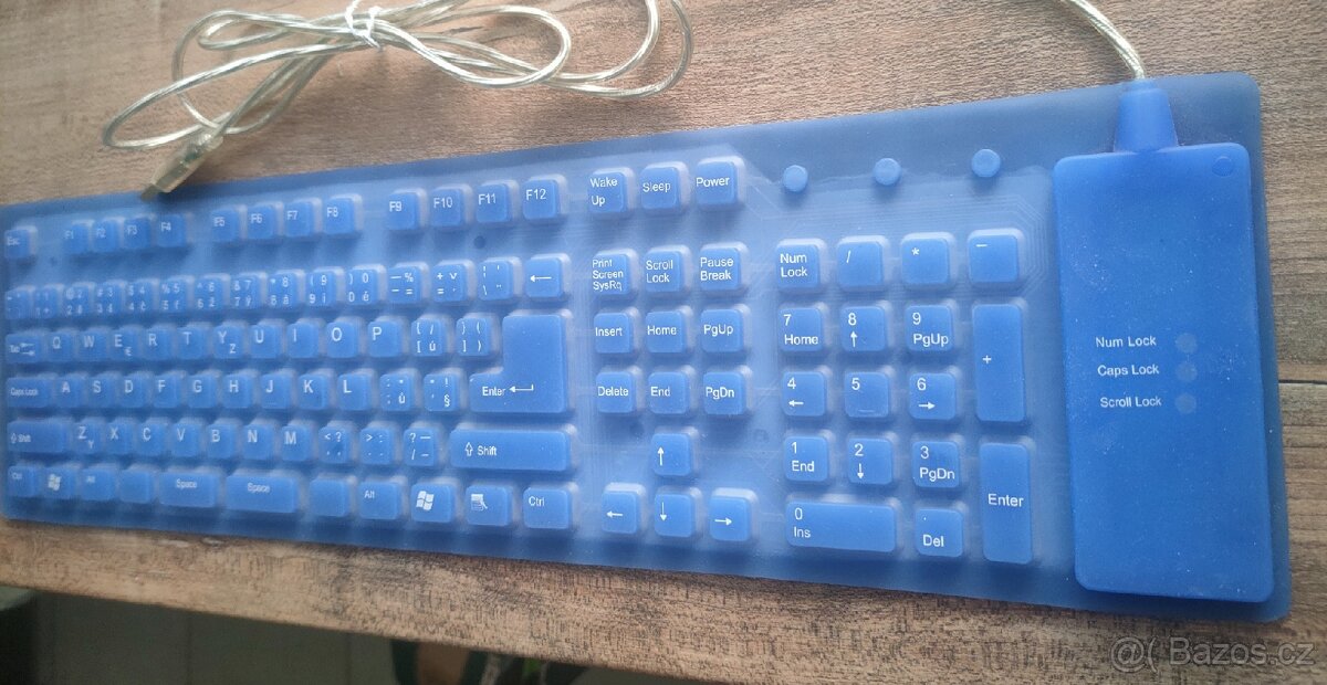 Silikonová klávesnice USB česká voděodolná - 4