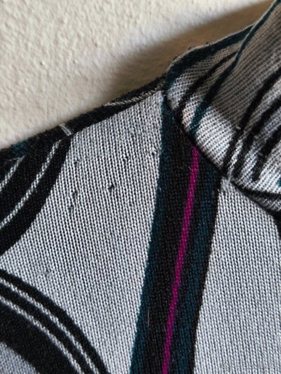 dámský vzorovaný pulovr se stojáčkem, vel.M - 4