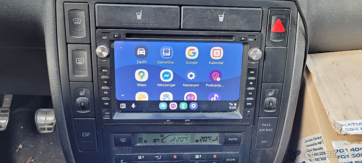 2DIN autorádio s Androidem VW, Sharan, ..., Wi-Fi, USB, GPS - 4