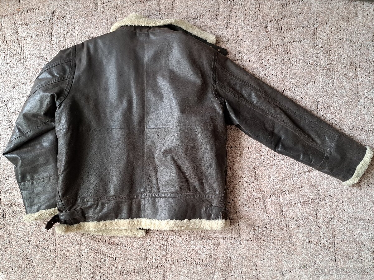 Pánská zimní kožená bunda CLOCKHOUSE - 4