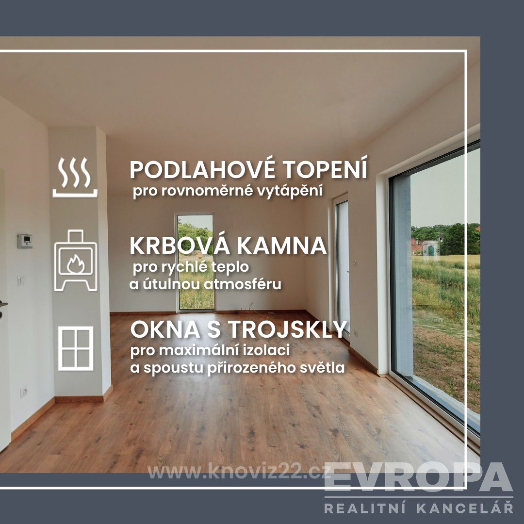 Novostavba rodinného domu 4+kk, pozemek 800m2, 15minut od Pr - 4