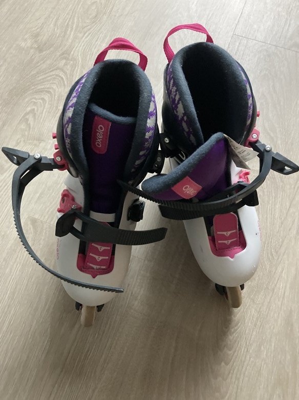 Dětské kolečkové brusle Oxelo (Decathlon), vel.32-34 - 4