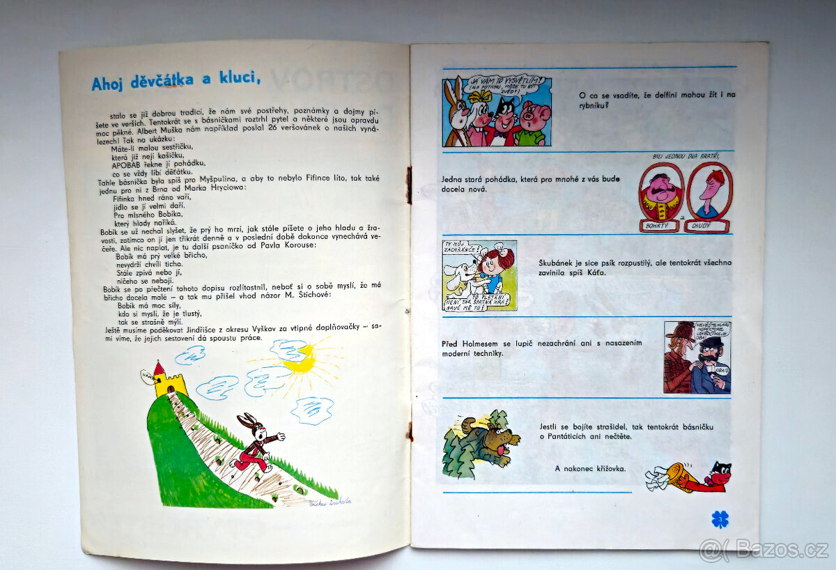 Čtyřlístek č. 130 - Ostrov delfínů - Original - NELUŠTĚNÝ - 4